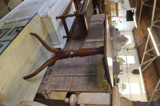 Regency mahogany rectangular topped wine table